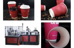 China High Speed Double Wall Cup Machine For Durable Coffee With Double Layer supplier