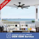 15cm 8 Matal Blade Ceiling Fan For Swimming Pool Yoga Studio
