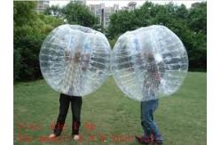 China 1.5m Transparent Body Zorbing Inflatable Bumper Ball For Adults supplier