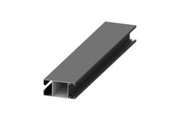 China 6063 Shiny Grey Powder Coated Aluminium Extrusions For Building supplier
