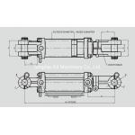 3000PSI AG Nitriding rod standard Tie-rod hydraulic cylinder for sale