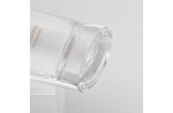 China Clear 30ml Liquid Foundation Bottles Glass Pump Frosted Surface supplier