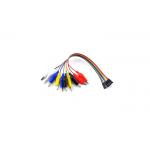 Electric Test Lead 20cm 10pin Electrical Jumper Wire Female With Crocodile Clip