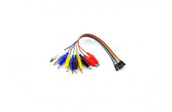 China Electric Test Lead 20cm 10pin Electrical Jumper Wire Female With Crocodile Clip supplier