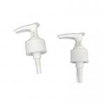 Small Dosage 0.7CC 24 / 410 Lotion Pump With Clip Silver Shine Aluminum Closure for sale