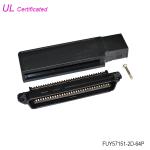 Black 64 Pin Centronics Connector Male IDC Crimping type Connector with Plastic Cover for sale