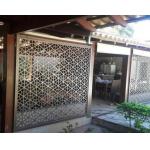 OEM / ODM Decorative Black Aluminum Fence 6x8 Privacy Fence Laser Cut for sale