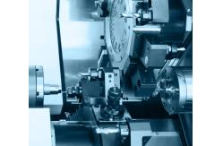 China Slant Bed Double Head Vertical Turning Lathe For Metal Servo Motor supplier