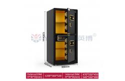 China Patented Double Rows Bolts Home Safe Box Double Door Dual Alarm supplier