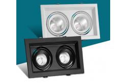 China 15W Led Embedded Household Double Head Spotlight Bold Light Without Main Light supplier
