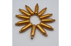 China Non Threaded N2O 8g Nitrous Oxide Cartridge Fe Zn8 Zinc For Food supplier