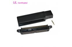 China Female Centronic 50 64 Ways IDC RJ21 Tyco Connector With Plastic Cover supplier