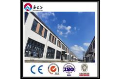 China Sloping Roof Warehouse Prefabricated Buildings Recyclable Steel Frame Workshop supplier