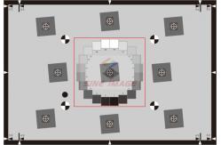 China Low Contrast Sfr Digital Camera Resolution Chart Target Standard Version with light box supplier