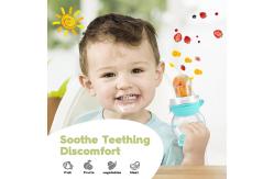 China Anti Slip Silicone Food Teether Odorless Reusable Eco Friendly supplier