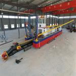 Square Round Shape Ladder Cutter Suction Dredge With 1-15m Dredge Depth