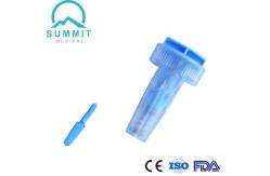 China Sterile Push Button Lancet 28G 1.6mm For Blood Glucose Testing supplier