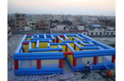 China Square Interactive Maze Games, Inflatable Labyrinth Games For Sale supplier