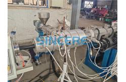 China PE PP PERT Tube Extrusion Machine For Granules And Flakes supplier