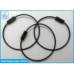 316 Stainless Steel Cable Loop Key Ring Nylon Coated 1.2mm for sale