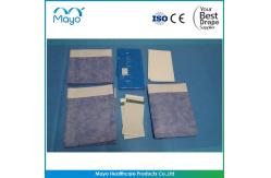 China SMS 35gsm TUR Drape Clear Adhesive Incise Drapes With 3M Tape supplier
