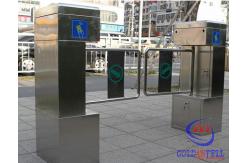 China Durable Stainless Steel Swing Barrier Gate RS485 Port Turnstile Barrier Gate supplier