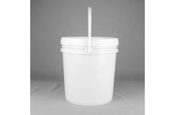 China 4.5 Gallon Round Plastic Bucket White Plastic Pail With ISO9001 Certification supplier