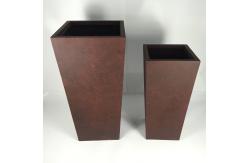 China Flower Planters Pots Customed Fiber Clay Planter With Drainage Holes  Durable Design supplier