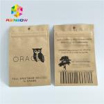 Small Kraft Paper 3 Side Seal Aluminum Foil Bag Customized Logo For Tea for sale