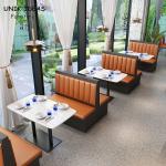 Modern  Wooden Restaurant Booth Furniture Sofa Seating for sale