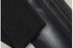 China Sanforizing Crosshatch Denim Fabric Slub Full Stretch 160cm 10.3 Once Black supplier