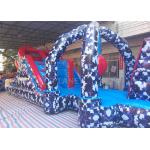 Floating Blow Up Water Obstacle Course Wind Resistant Easy Assembly