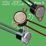 Water proof KSD301 bimetallic thermostat temperature control thermal cut off switch 250V 10A 16A with CQC TUV UL ROHS for sale