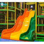 Commercial Indoor Soft Play Area For Kids Plastic Slide Wood Steel Equipment for sale