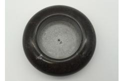 China 4.25 Round Black Stone Candle Holders Customized Design OEM Available supplier
