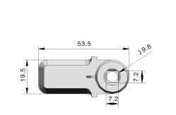 China Customized Version Quarter Turn Lock Cylindrical Square Cam Latch supplier