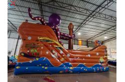 China Customized PVC Inflatable Octopus Pirate Ship Inflatable Obstacle Course supplier