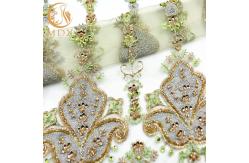 China Special Wedding Lace Fabrics Material Water Soluble Handwork 135cm Width supplier