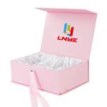 Customized Logo Luxury Magnetic Gift Box Closure For Cosmetics Clothing Wig Gift Set Packaging for sale