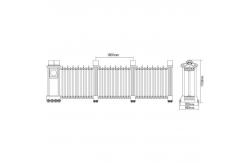 China 15m / Min Trackless Folding Gate Building Electric Auto Door For Gym supplier