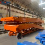 Hand-Hydraulic Mobile Dock Leveler - Manual Adjustable Loading Ramp for Trucks & Warehouses for sale
