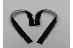 China Aluminum Metal Teeth Zipper Round Shape For Handbag And Garmant supplier
