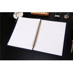 Extra Large Wire Personal Calendar Planner , O Binding PU Leather Custom Planner Notebook