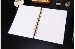 China Extra Large Wire Personal Calendar Planner , O Binding PU Leather Custom Planner Notebook supplier