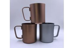 China 500ml Aluminum Drinking Cups CMYK Coffee Mug With Handle supplier