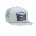 Custom Embroidered Flat Bill Snapback Hats , Nylon Mesh  Snapback Hats for sale