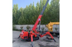 China Customizable 3 Ton Spider Crane With Telescopic Boom And Dual Power Source Options supplier