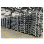 Collapsible Steel Mesh Storage Cages Customized Folding Stackable Storage Baskets