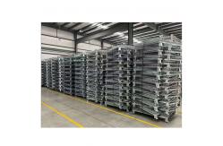 China Collapsible Steel Mesh Storage Cages Customized Folding Stackable Storage Baskets supplier