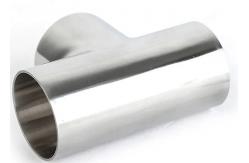 China Food And Beverage Industry Reducing Equal Seamless Pipe Tee With Butt Weld Connection supplier